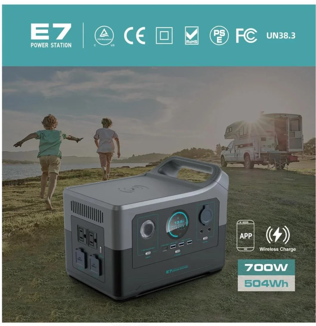 700W Portable Energy Storage Outdoor Multi-Function Portable Power Station Bank