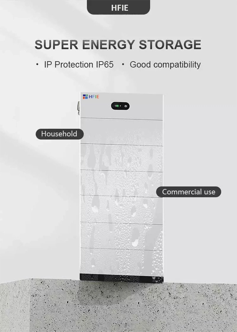 HFIE Prouduction High Voltage 51.2V 20/15/10 Kwh Lithium Ion Batteries LiFePO4 Solar Power Bank For Home Energy Storage Systems