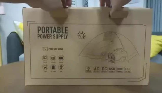 태양광 제품 500W 휴대용 UPS 홈 태양광 발전 시스템 태양 에너지 AC DC 휴대용 발전소